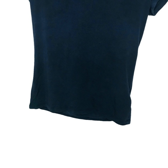 H&M Basic Blue V Neck Short Sleeve T Shirt Tee Small - Picture 5 of 8